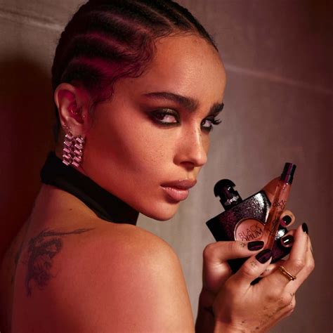 Zoe Kravitz Captivates in YSL Black Opium Perfume Ad